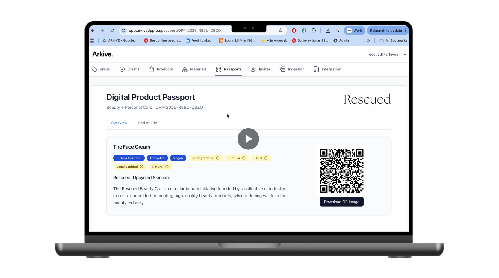 Digital Product Passport Starter – Arkive